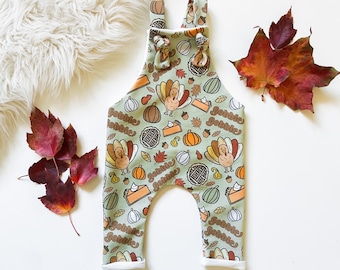 Baby Boy Thanksgiving Outfit // Baby Girl Thanksgiving Outfit // Thanksgiving Overalls // Thanksgiving Turkey Outfit // Coming Home Outfit
