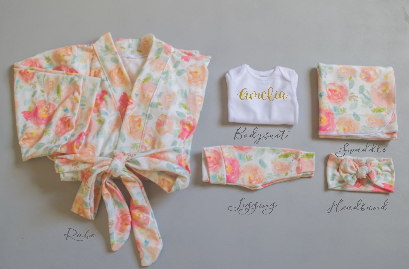 Maternity Robe// Delivery Robe// Postpartum Robe// Mommy and Etsy