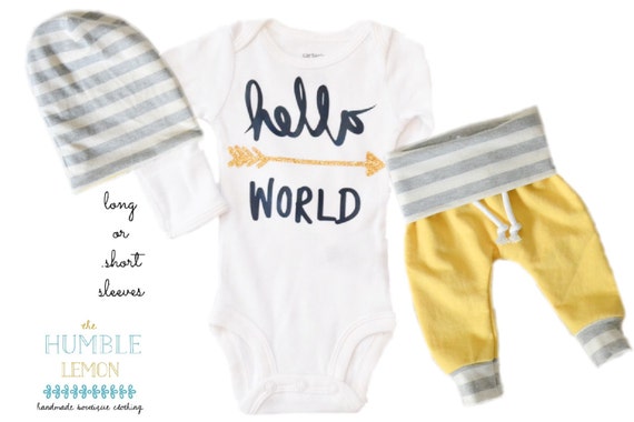 baby boy lemon outfit