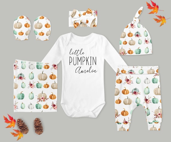 First Thanksgiving Baby Girl Coming Home Outfit // Autumn // - Etsy