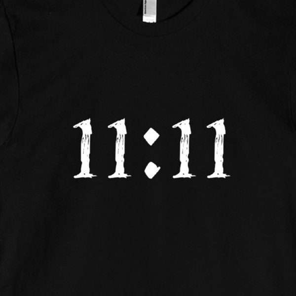 11:11 - Unisex T-Shirt Tee Eleven Eleven Numerology New Age Spiritual Universe Gift Angel Numbers Tee Gift