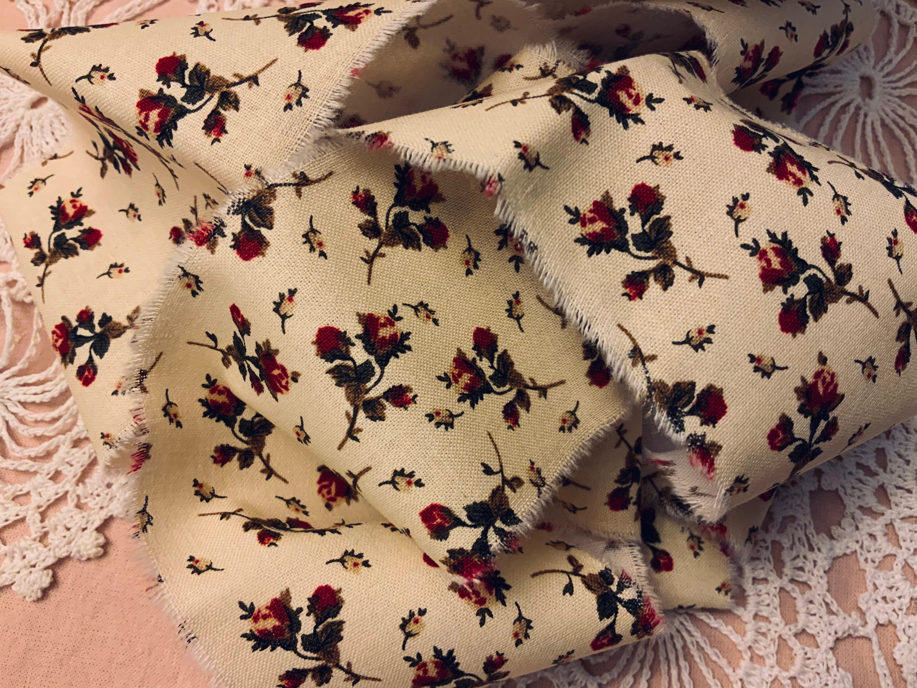 TWO FABRIC RIBBONS. Handmade fabric ribbons. Ribbons. Gift. Etsy