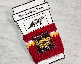 RTS I Solemnly Swear A Lot, Wizard, Witch, Cup Cozy, Coffee Sleeve, Coozie, Koozie