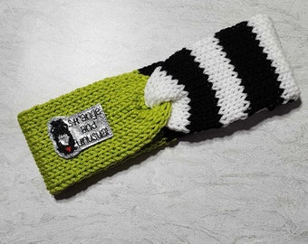 Strange and Unusual Knit Ear Warmer, Handmade Earwarmer, Gift, Headband