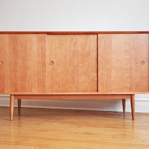 BERGEN - Handmade Mid Century Modern Inspired Media Console - Made in USA!