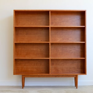 FIELDS - Handmade Mid Century Modern Inspired Minimalist Bookshelf - Made in USA!