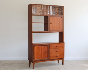 Mid Century Danish Modern Teak Room Divider Bookshelf