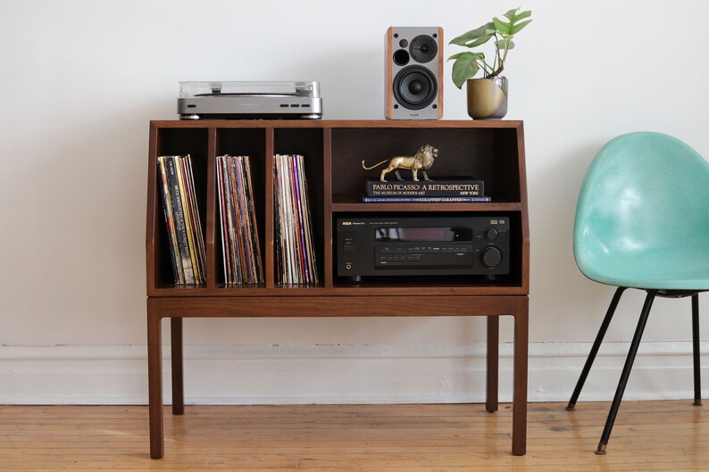 ELLE Handmade Mid Century Modern Inspired Media Console Etsy