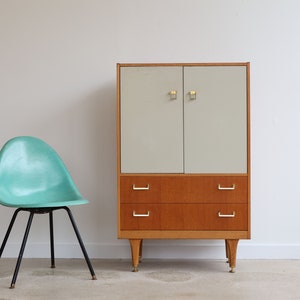 Mid Century Danish Modern Teak & Oak Armoire by G-Plan image 1