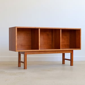 JUNI - Handmade Mid Century Modern Inspired Record Console - Oak, Maple, Walnut or Cherry -Made in USA!