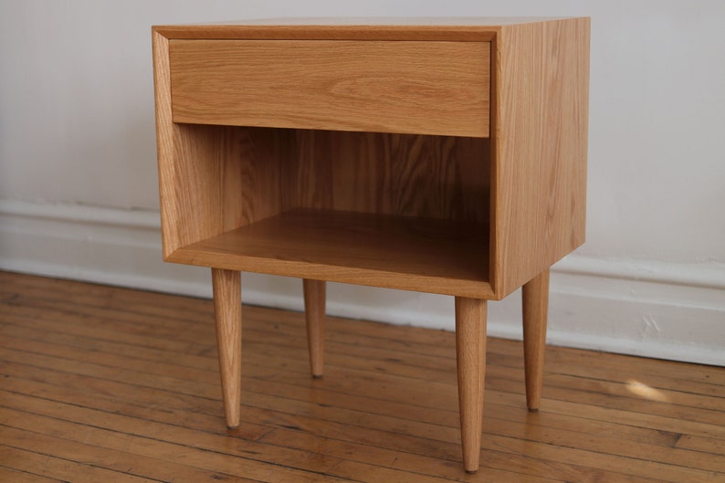 ALBANY Handmade Mid-Century Modern Nightstand Made in USA FREE Shipping image 2