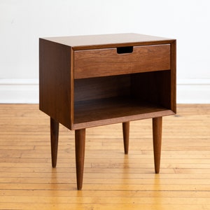 ALBANY - Handmade Mid-Century Modern Nightstand - Made in USA - FREE Shipping!