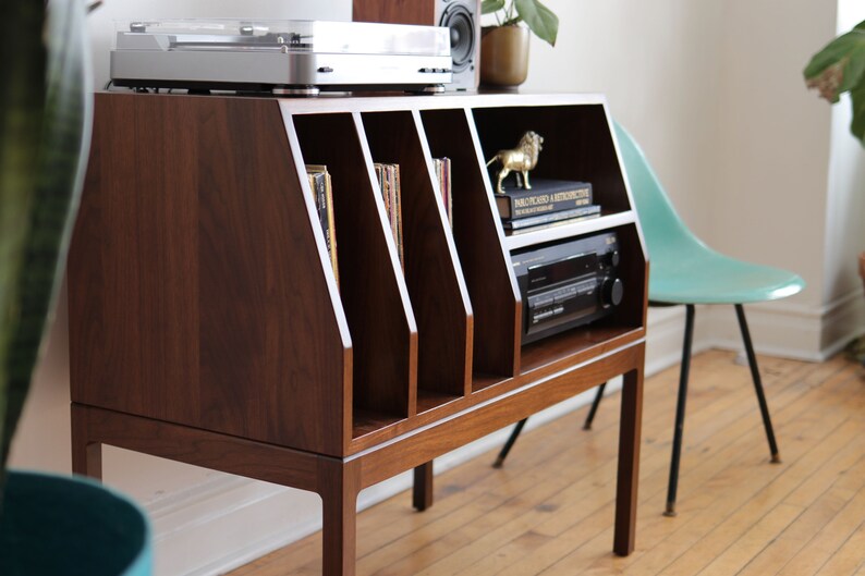 ELLE Handmade Mid Century Modern Inspired Media Console Etsy