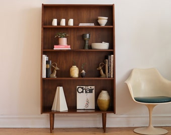 HARLOW - Handmade Mid Century Modern Inspired Minimalist Bookshelf - Made in USA!