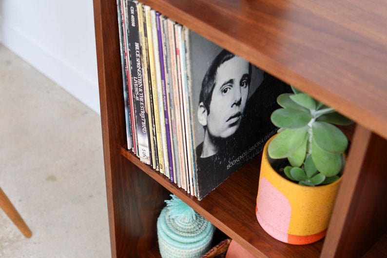 JUNO Handmade Mid Century Modern Inspired Record Shelf image 7