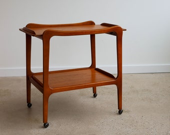 Mid Century Modern Teak Bar Cart