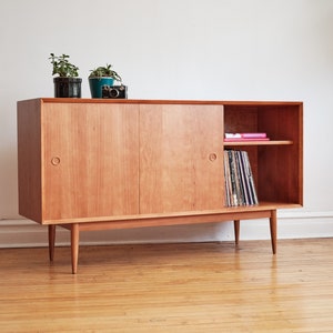 BERGEN - Handmade Mid Century Modern Inspired Media Console - Made in USA!