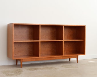 5' or 6' GEORGIA - Handmade Mid Century Modern Inspired Bookshelf - Made in USA