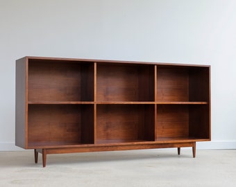 5' or 6'  BIG GEORGE - Handmade Mid Century Modern Inspired Bookshelf - Made in USA