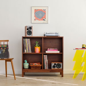 JUNO Handmade Mid Century Modern Inspired Record Shelf image 2