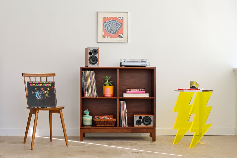 JUNO Handmade Mid Century Modern Inspired Record Shelf image 2