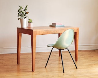 Mid Century Modern Inspired Handmade Solid Wood Desk - JEAN