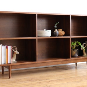 5' or 6' GEORGIA - Handmade Mid Century Modern Inspired Bookshelf - Made in USA