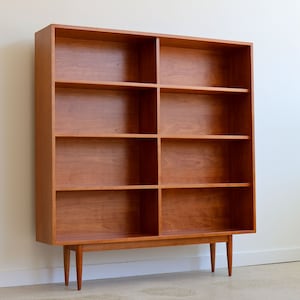 FIELDS Handmade Mid Century Modern Inspired Minimalist Bookshelf Made in USA image 9