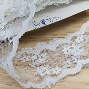 White Lace Sewing Trim, 2 Inches By 14 Yards, Vintage Estate Sale, Crafting Embellishment image 1