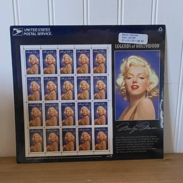 Marilyn Monroe Stamp 32 Cent Etsy