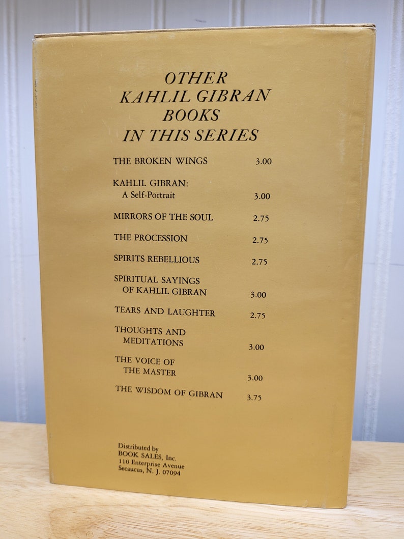 Kahlil Giran The Nature of Love, Translated to English, Book in Excellent Condition, Copyright 1971 image 3