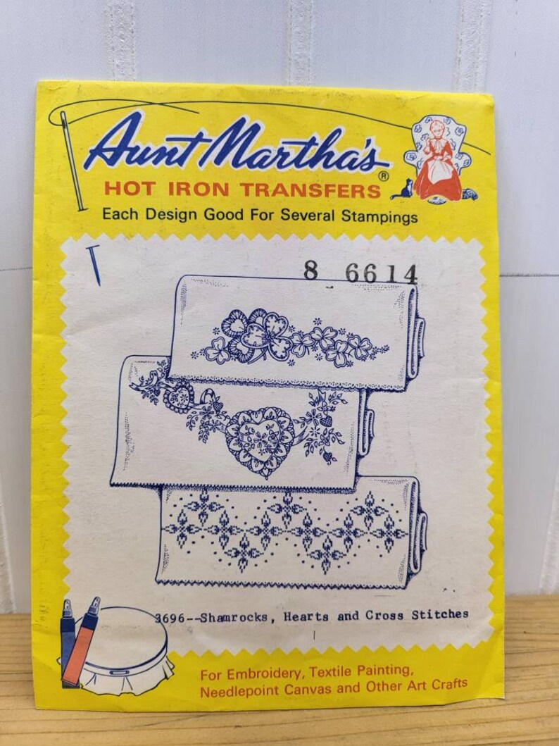 Aunt Martha's Hot Iron Transfers, Embroidery Patterns, Vintage Iron on