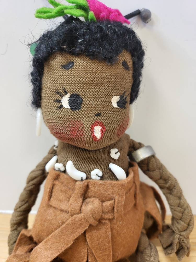 Vintage African American Doll by Artist Carolyn Sandoval Hughes