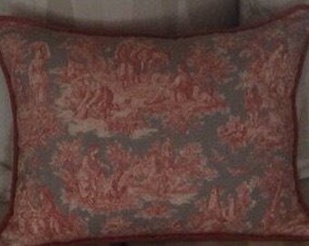 14x18 in Life enchanted toile pillow cover