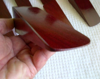 Door Stop Wedge Hardwood Carpet Floor Solid Purpleheart Wood