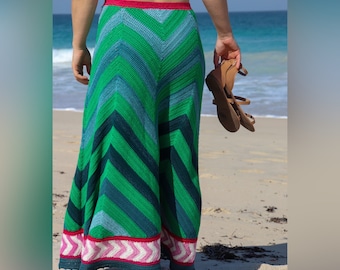 CHEVRON SKIRT Dutch and English (Maxi and Mini skirt versions)