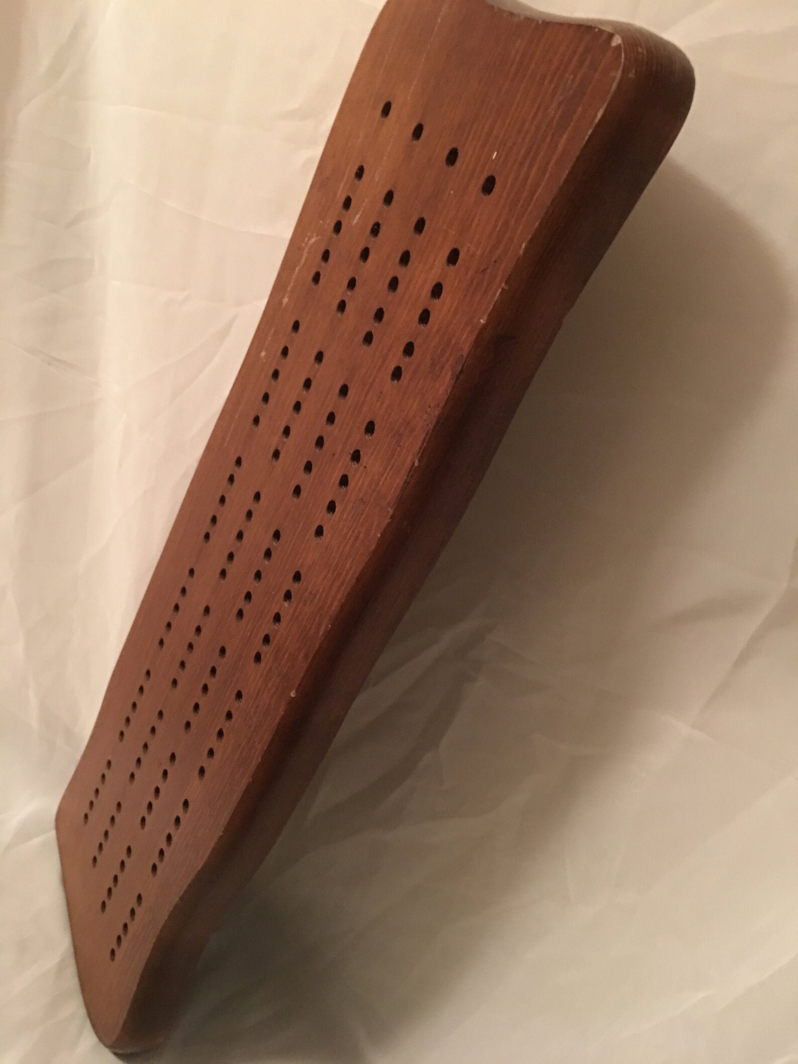Vintage Wood Cribbage Board BIG GIANT Large Wall Hanging Rustic Game
