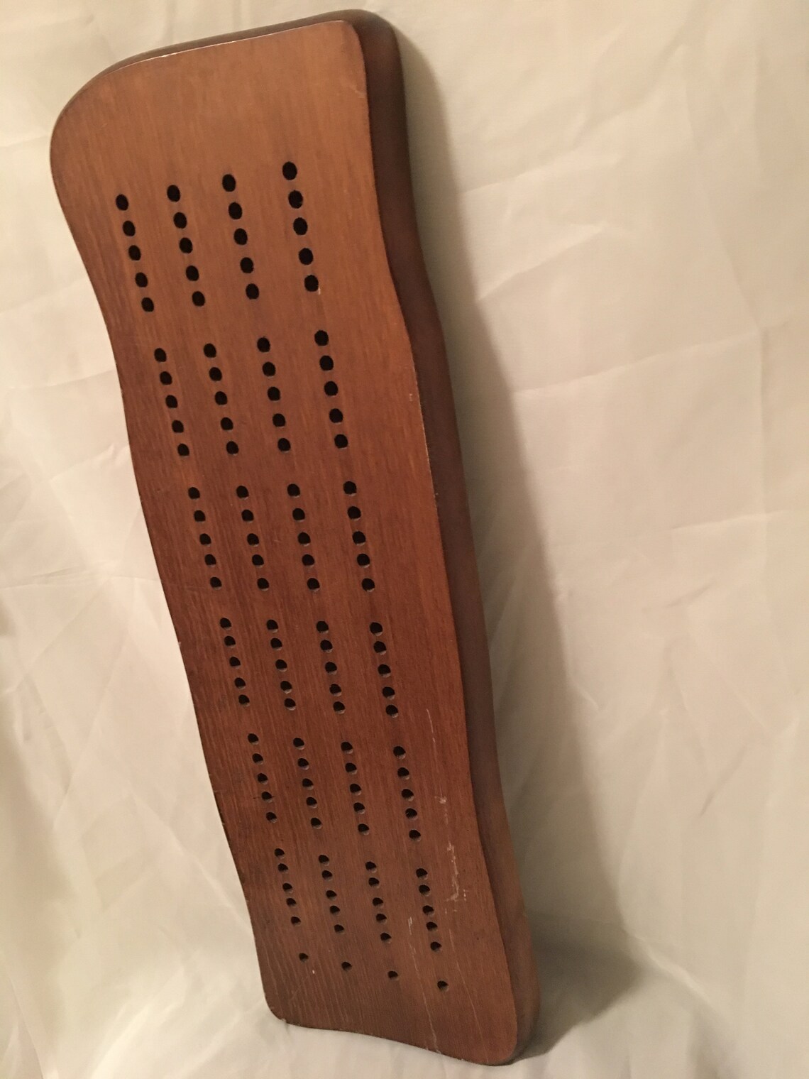 Vintage Wood Cribbage Board BIG GIANT Large Wall Hanging Rustic Game