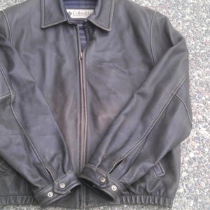 columbia leather jacket