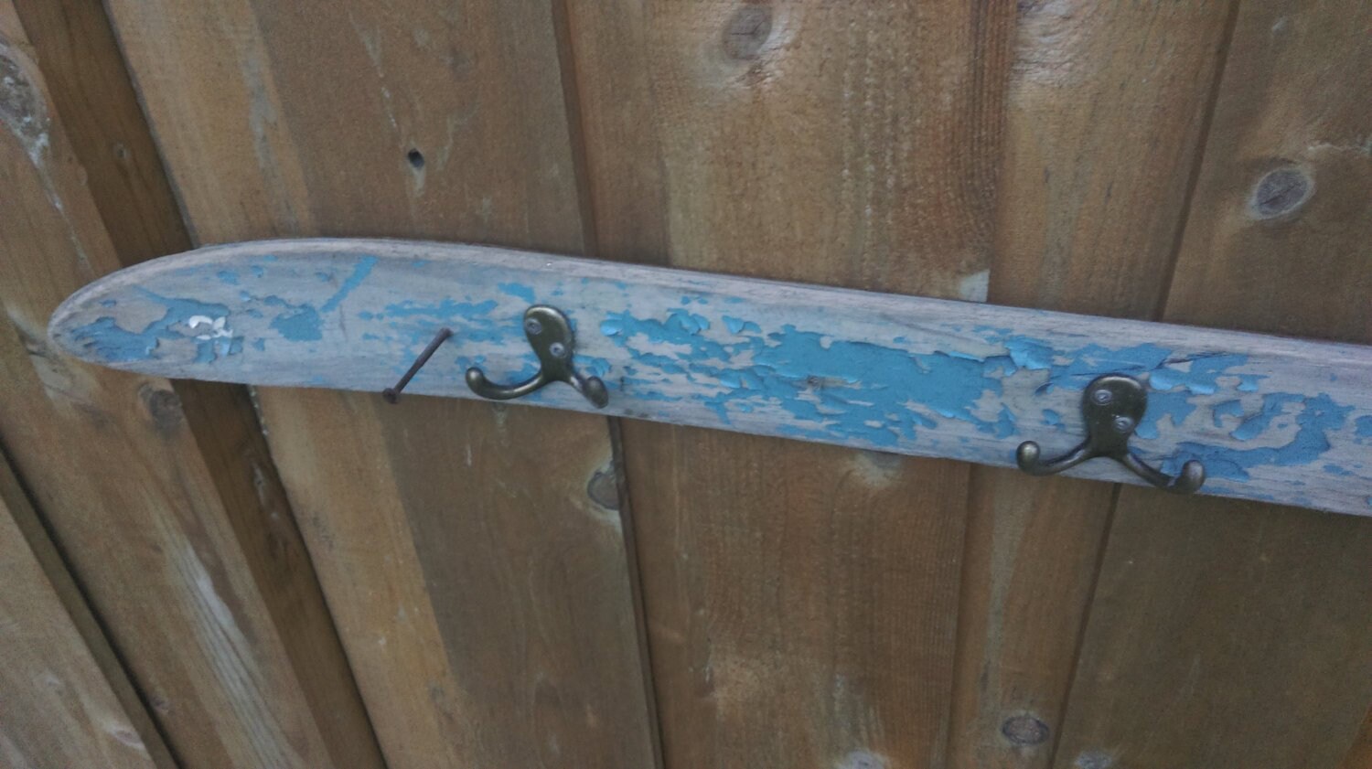 Vintage esquís nieve Downhill madera abrigo rack rústico | Etsy