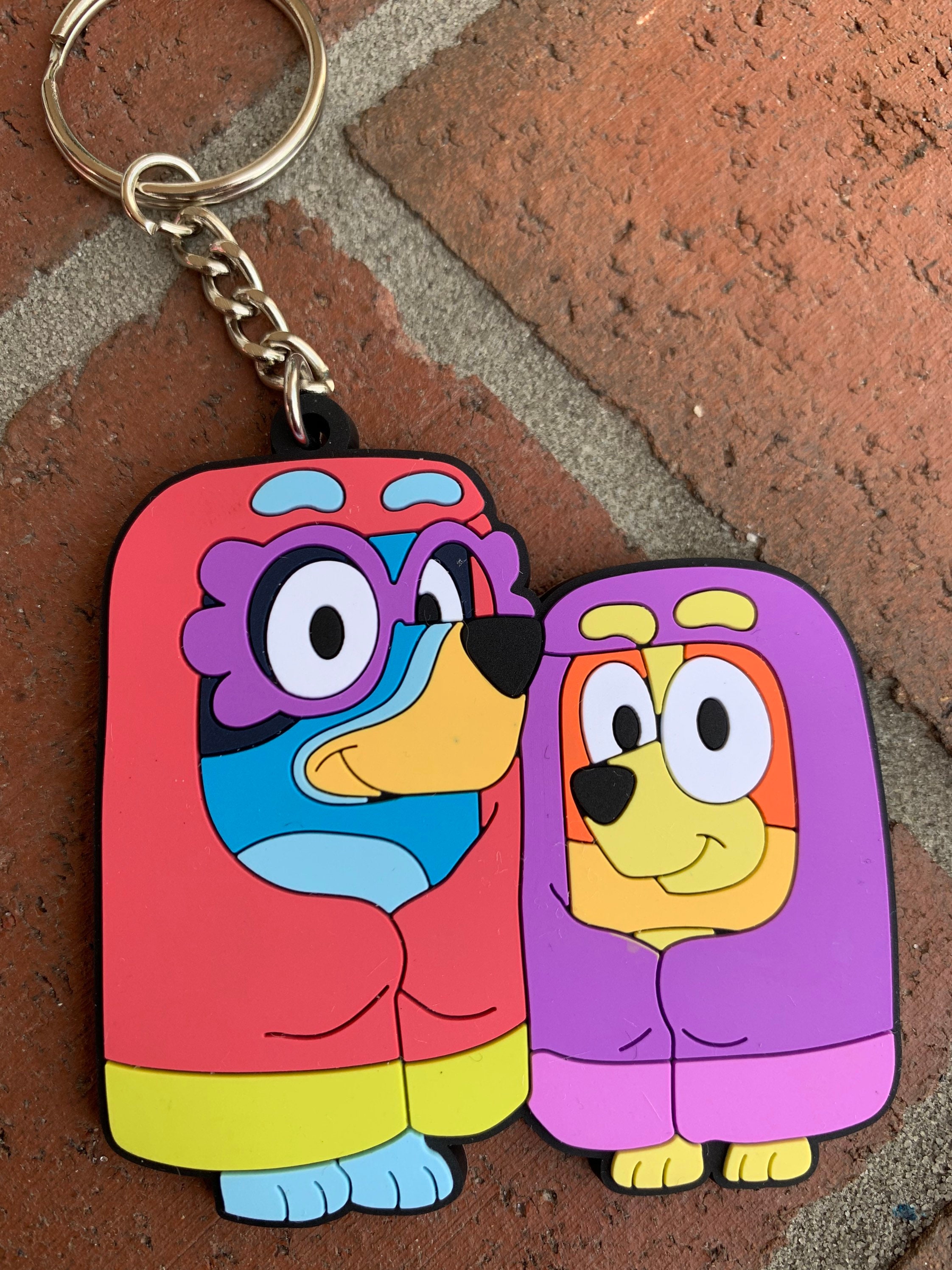Bluey Inspired Fan-made grannies Keychain Grade B | Etsy