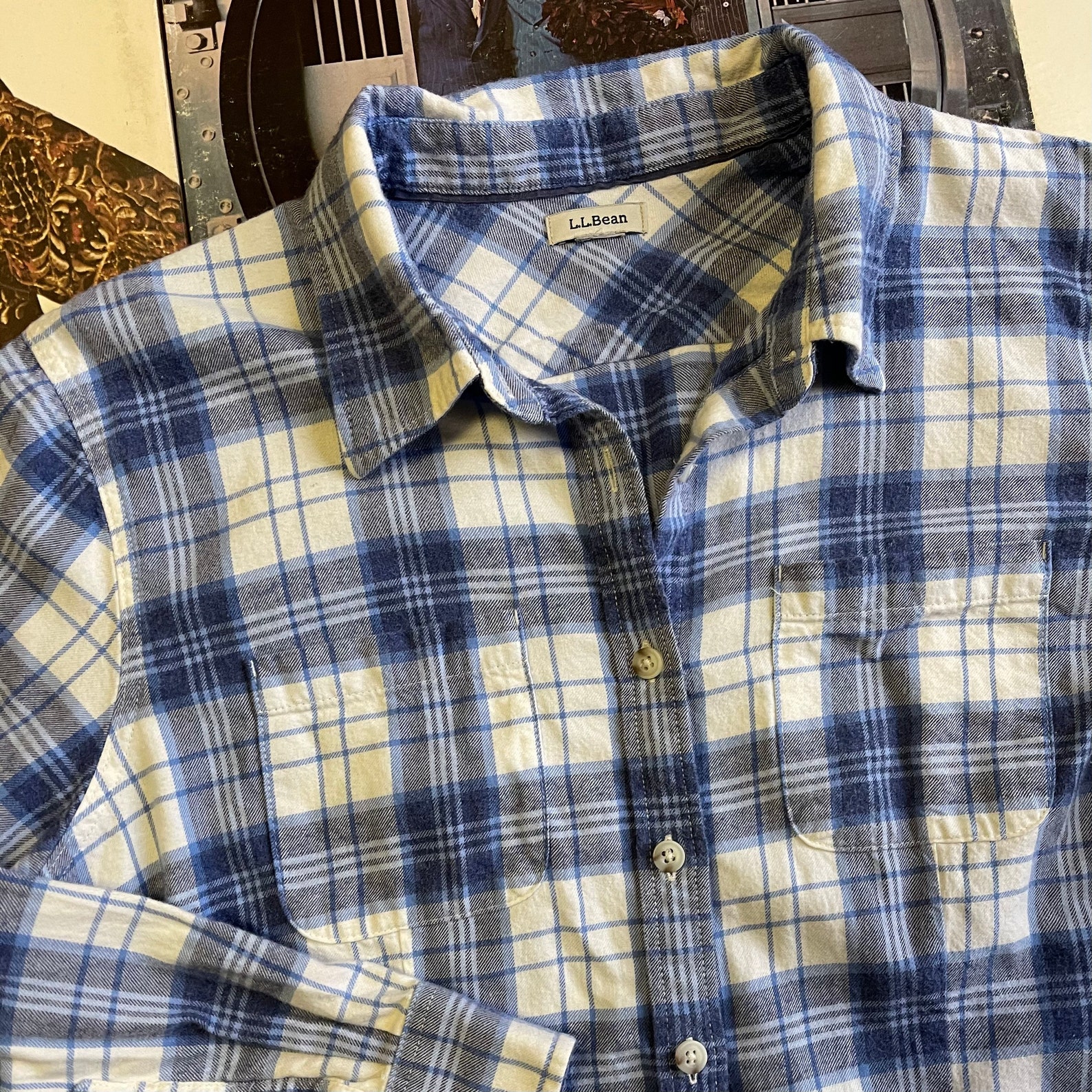 L.L. Bean Flannel Shirt | Etsy