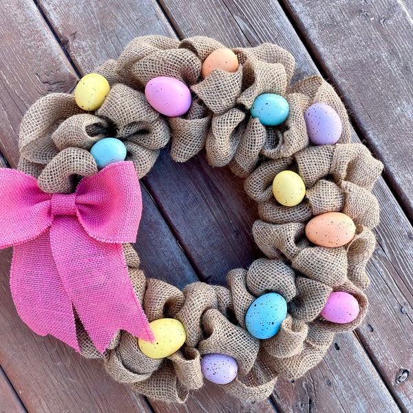 Easter Wreath, Easter Egg Wreath, Easter Decor