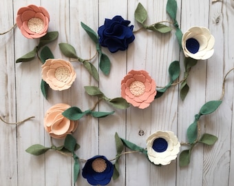 Felt Flower Garland