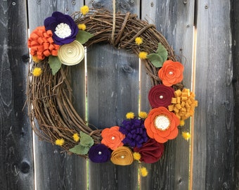 Fall Rustic Wreath, Front Door Wreath