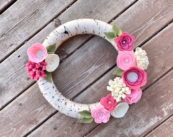 Pink Spring Wreath