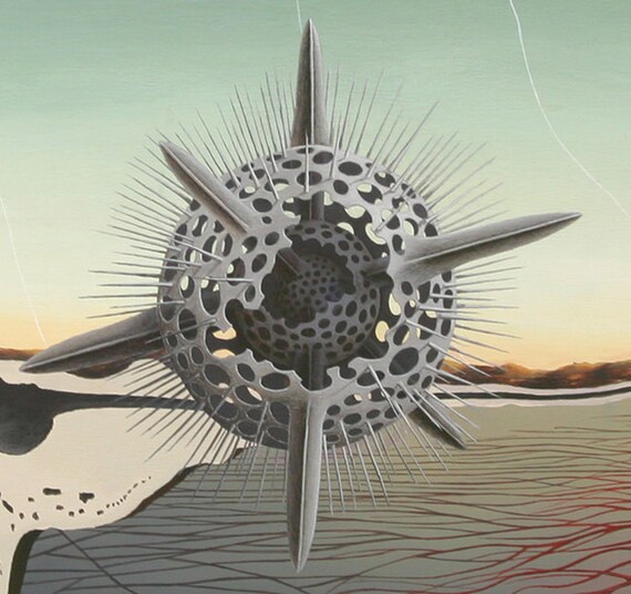 anatomical Psychedelic art In 3 sizes. Radiolarians Trippy painting Surrealism biological print of painting Surreal art