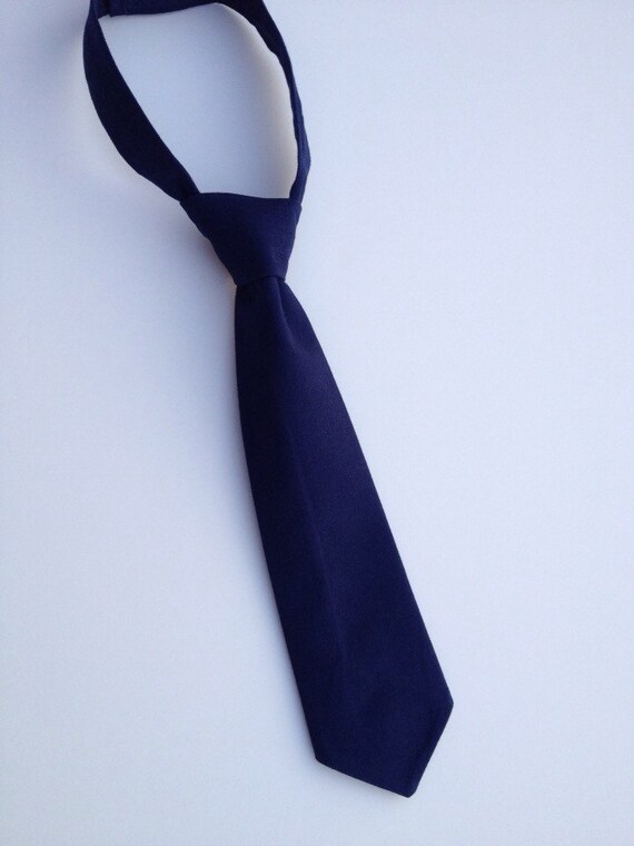 Jungen Krawatte Marine Blaue Krawatte Kleinkind Krawatte Etsy