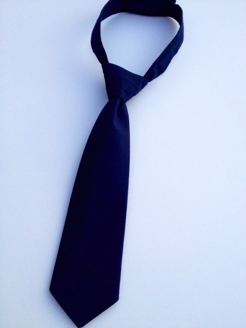 Boys Neck Tie Navy Blue Necktie Infant Tie Toddler Neck Etsy Denmark