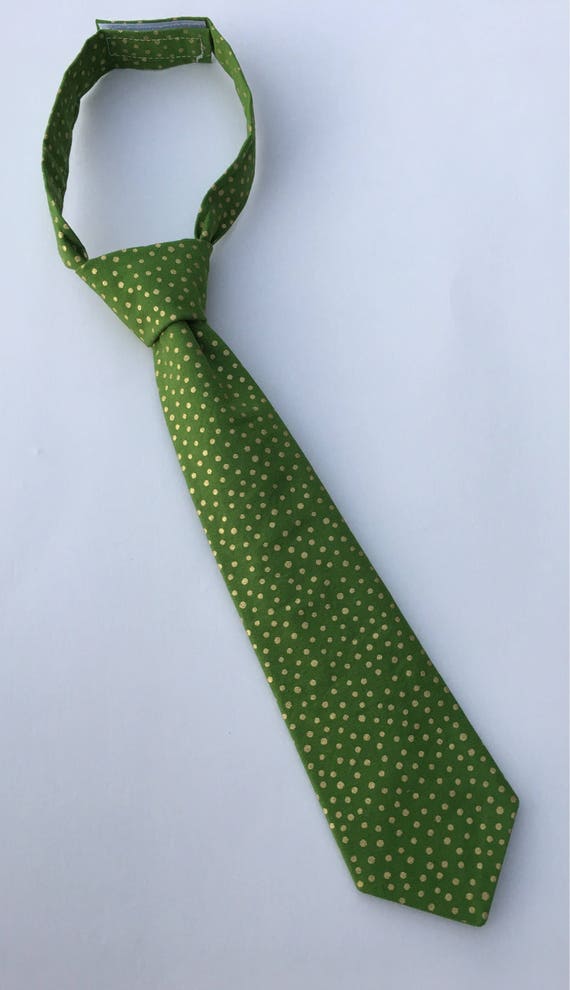 green neck tie